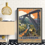 affiche ancienne auvergne