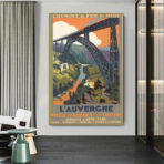 affiche ancienne auvergne