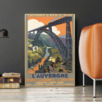 affiche ancienne auvergne
