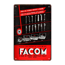 ancienne plaque publicitaire facom