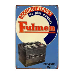 ancienne plaque publicitaire fulmen