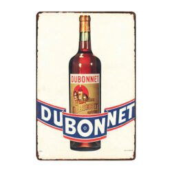 ancienne plaque publicitaire métal dubonnet