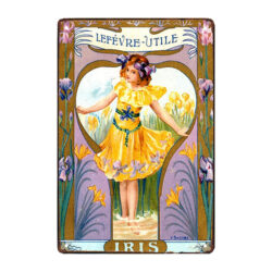 Belle Plaque Publicitaire Biscuits Lefèvre-Utile Enfants