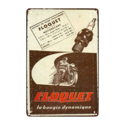 bougie floquet plaque publicitaire