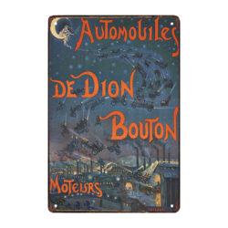 de dion bouton plaque publicitaire