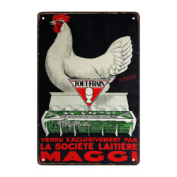 Œufs Frais Plaque Publicitaire