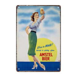 amstel advertising plaque
