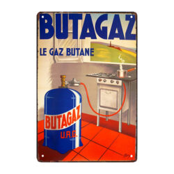 plaque publicitaire ancienne butagaz