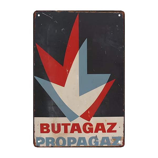 plaque-publicitaire-flamme-butagaz plaque publicitaire flamme butagaz