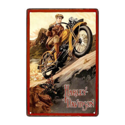 plaque publicitaire harley davidson