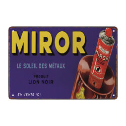plaque publicitaire miror