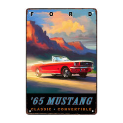 plaque publicitaire mustang