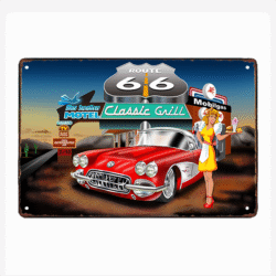 advertising plaque route 66