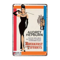 plaque métal audrey hepburn