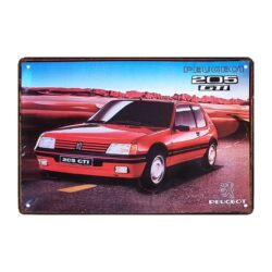 plaque métal automobile 205 GTI