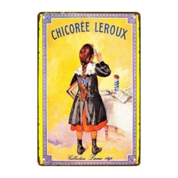 plaque métal chicorée leroux