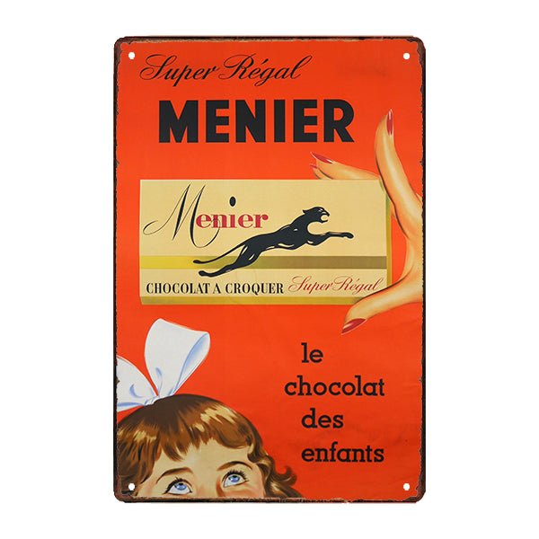 plaque-metal-chocolat-menier plaque métal chocolat menier