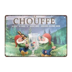 plaque métal chouffe