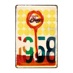 plaque métal chupa chups