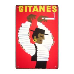 plaque métal cigarette