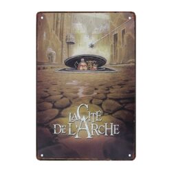 plaque métal cité de l'arche