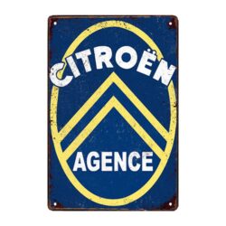 plaque métal citroen