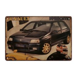 plaque métal clio williams