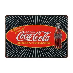 plaque métal coca cola 2007