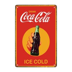 plaque métal coca cola 2018