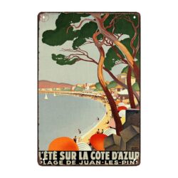 plaque métal côte d'azur
