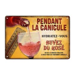 plaque métal cuisine déco humour