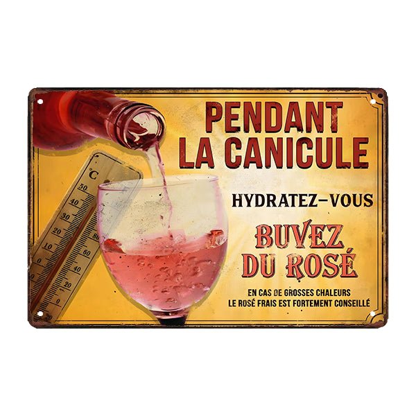 plaque-metal-cuisine-deco-humour plaque métal cuisine déco humour