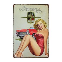 pin up metal sign 1