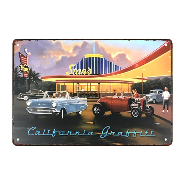 plaque-metal-deco-californie plaque métal déco californie