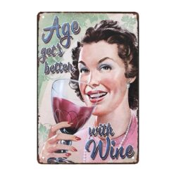 metal deco wine plate