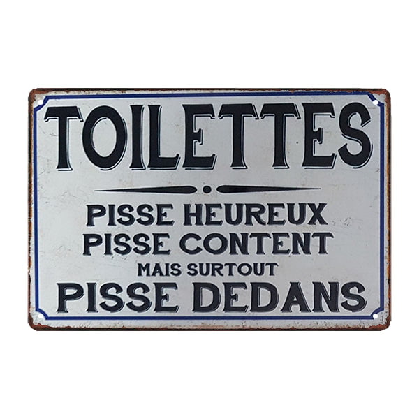 plaque-metal-deco-wc plaque métal déco wc