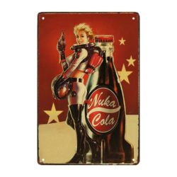 fallout metal plaque