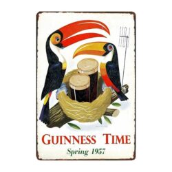 plaque métal guinness