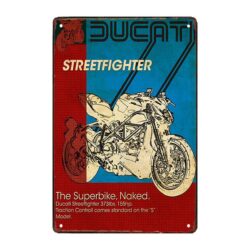 plaque publicitaire ancienne ducati