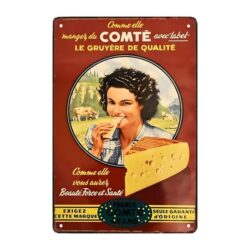 plaque publicitaire ancienne fromage comté
