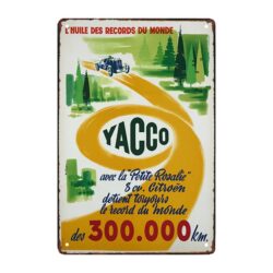 plaque publicitaire ancienne yacco