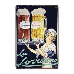 plaque publicitaire bière ancienne