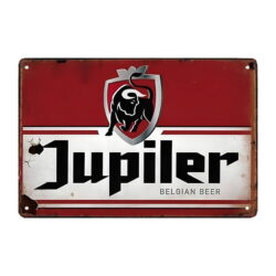 plaque publicitaire bière jupiler