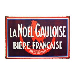 plaque publicitaire bière la gauloise