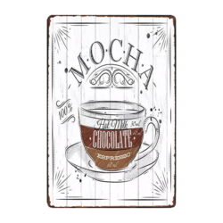 plaque publicitaire café moka