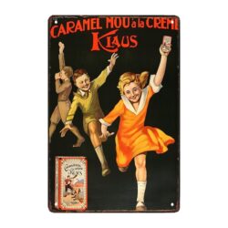 plaque publicitaire caramel
