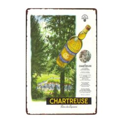 plaque publicitaire chartreuse