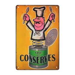plaque publicitaire conserverie