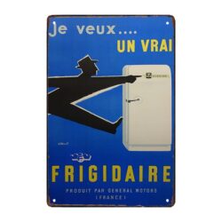 plaque publicitaire frigidaire