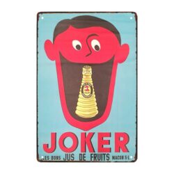 plaque publicitaire joker